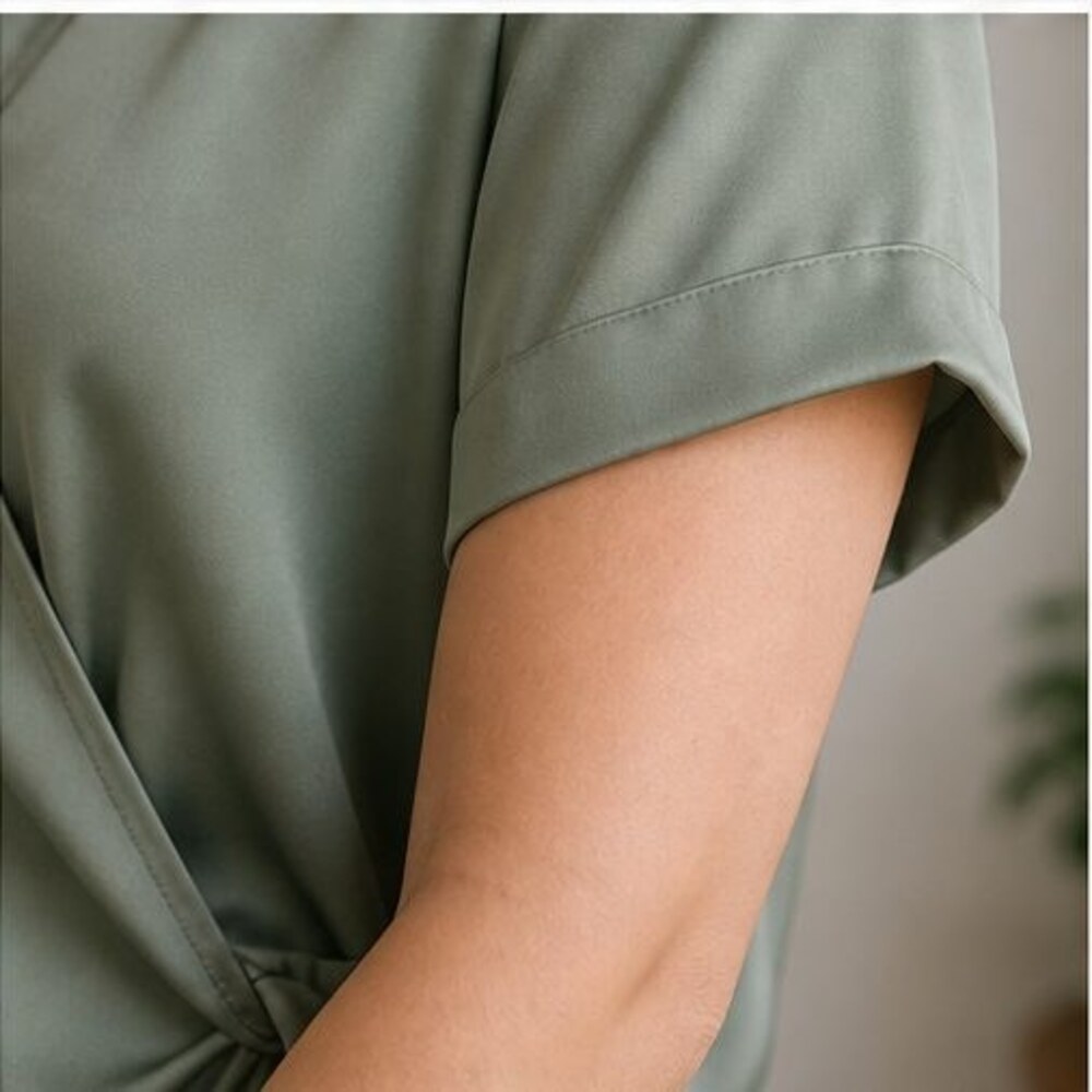 Sage Ruffle Blouse - Picture 5 of 6